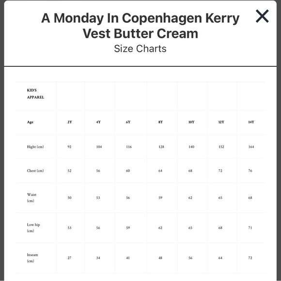 Kids' Two-Tone Vest - Cream and Pink by A Monday In Copenhagen pink and cream - Picture 4 of 4